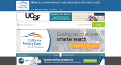 Desktop Screenshot of californiaprimarycareassociationresourceguide.com
